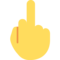 Middle Finger emoji on Twitter